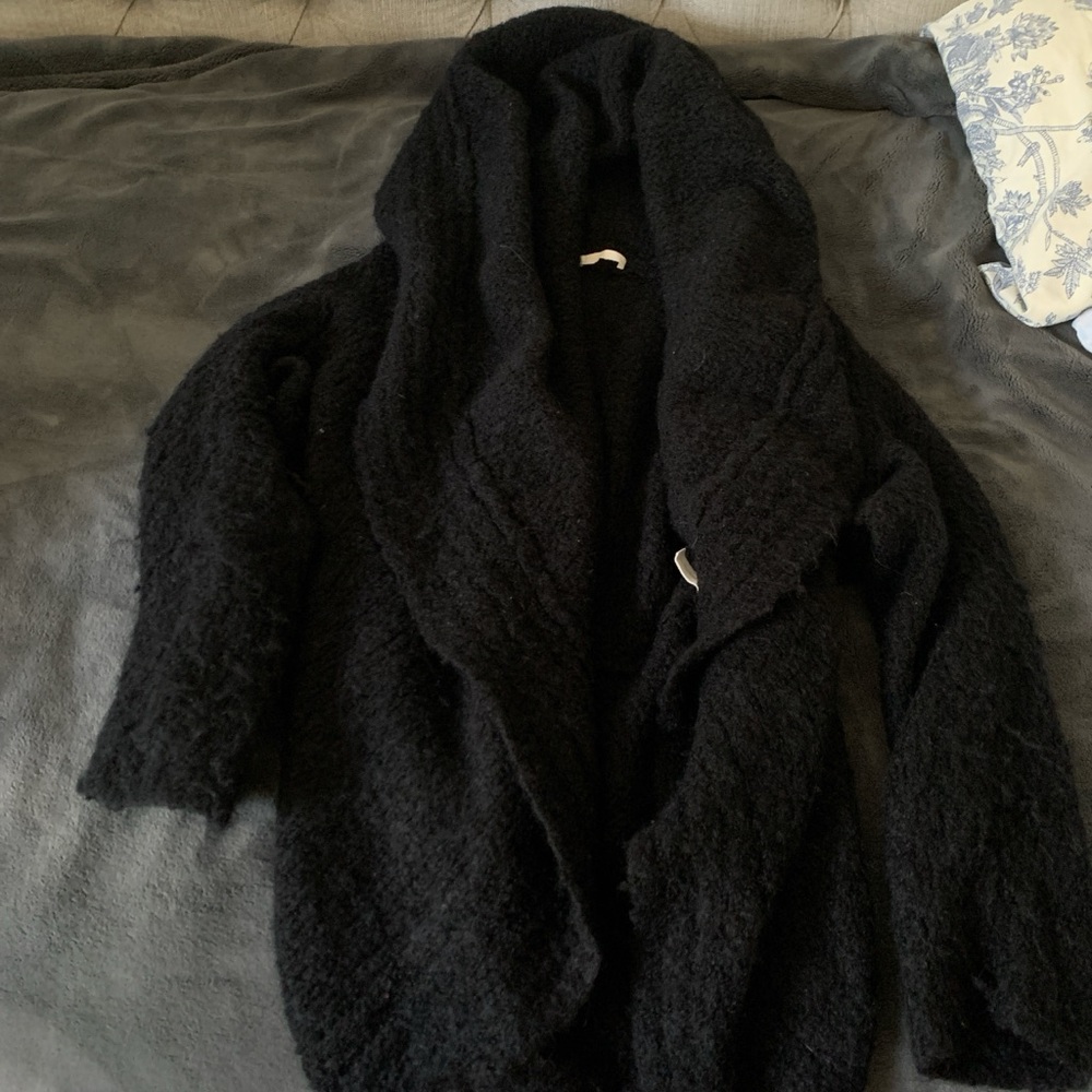 Skin Black Cozy Cardigan Sweater